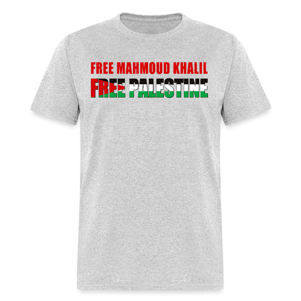Free Mahmoud Khalil T Shirt - heather gray