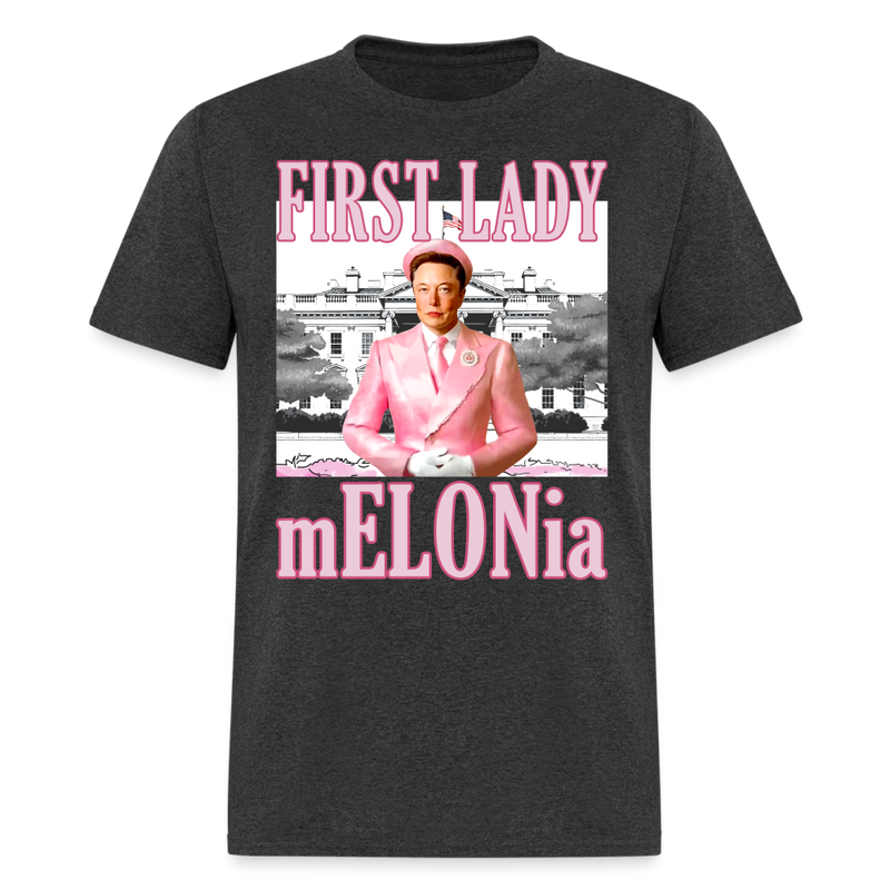 First Lady mELONIa T Shirt - heather black