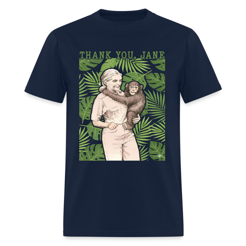Thank You Jane Goodall T Shirt - 3 - navy