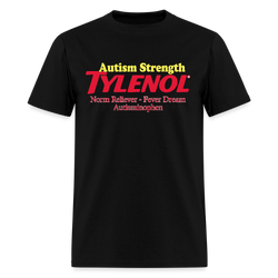 Autism Strength Tylenol T Shirt - black