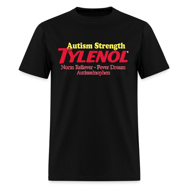 Autism Strength Tylenol T Shirt - black
