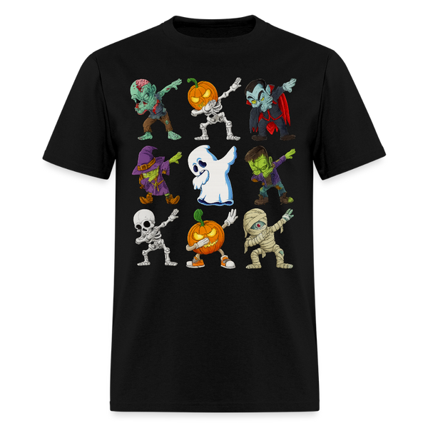 Dabbing Halloween Boys Halloween T Shirt - black