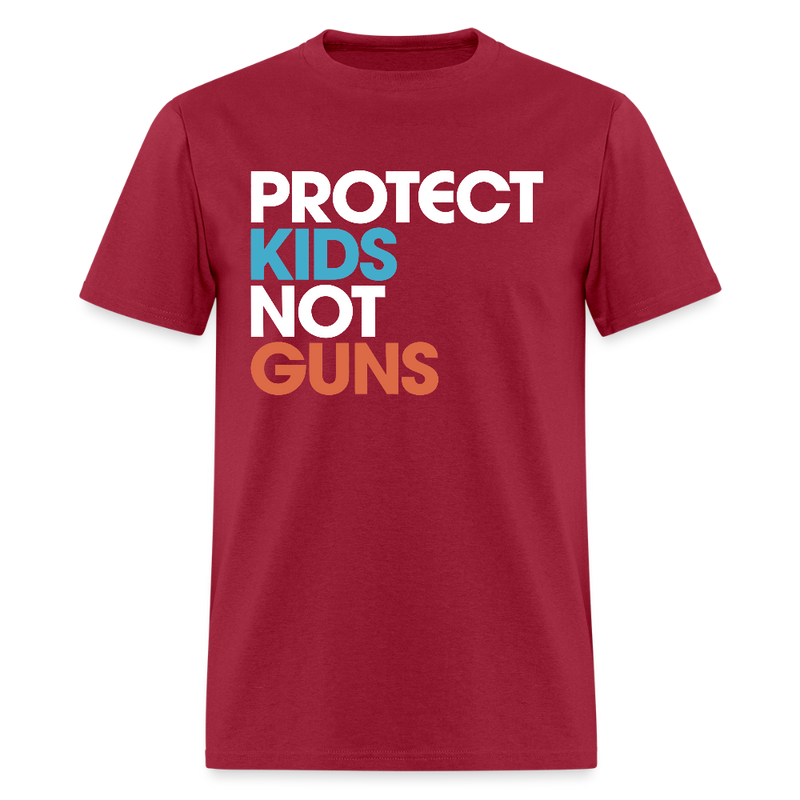 Protect Kids Not Guns T Shirt - dark red