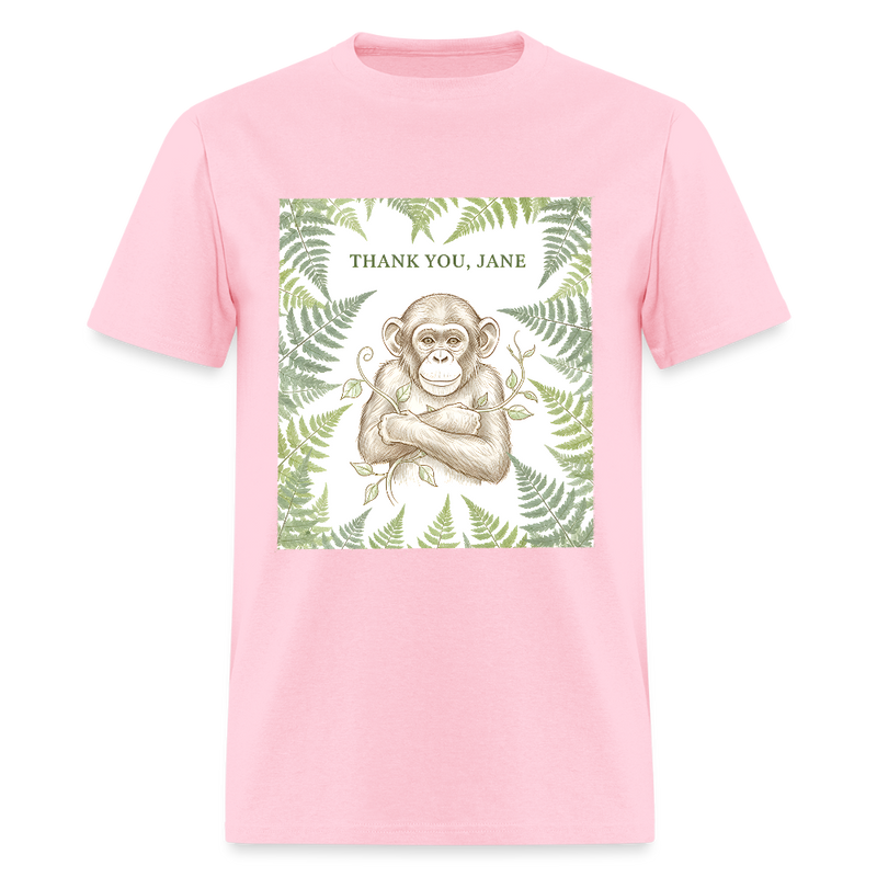 Thank You Jane Goodall T Shirt - 5 - pink