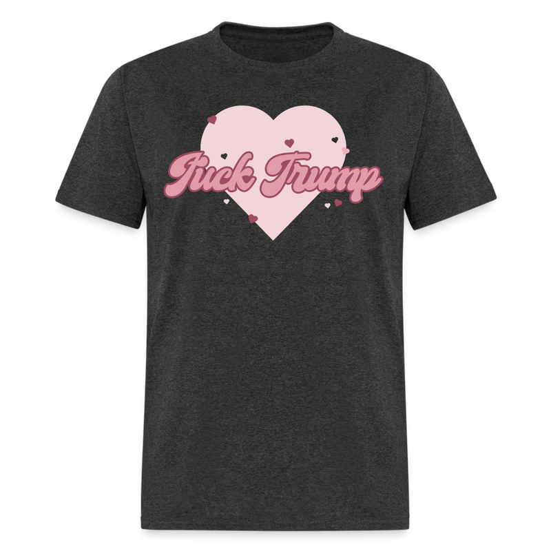 Girly F Trump T Shirt - heather black