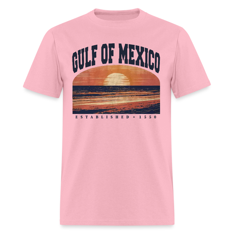 Gulf of Mexico Est. 1550 T Shirt - 10 - pink