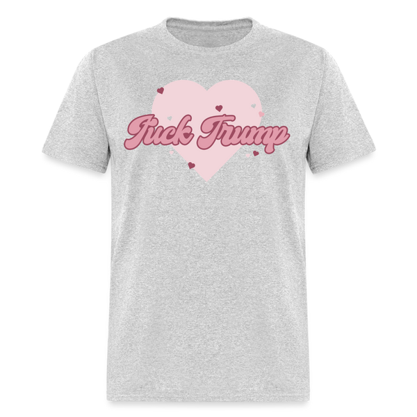 Girly F Trump T Shirt - heather gray