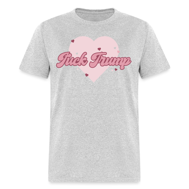 Girly F Trump T Shirt - heather gray