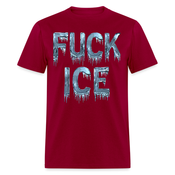 Anti Trump Abolish ICE T Shirt - dark red
