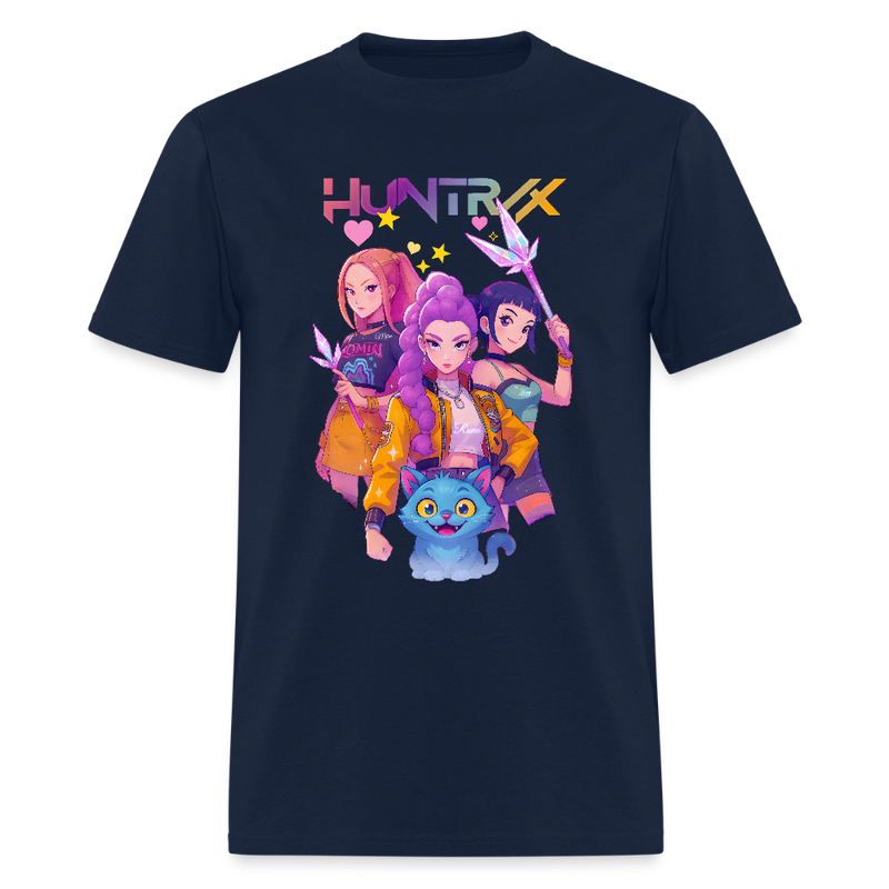 Kpop Demon Hunters Saja Girls Huntrix T Shirt - navy