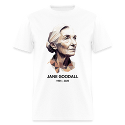 Jane Goodall 1934-2025 T Shirt - white