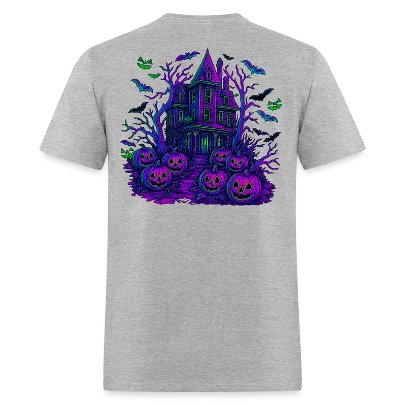Halloween Bats T Shirt Double Sided - heather gray