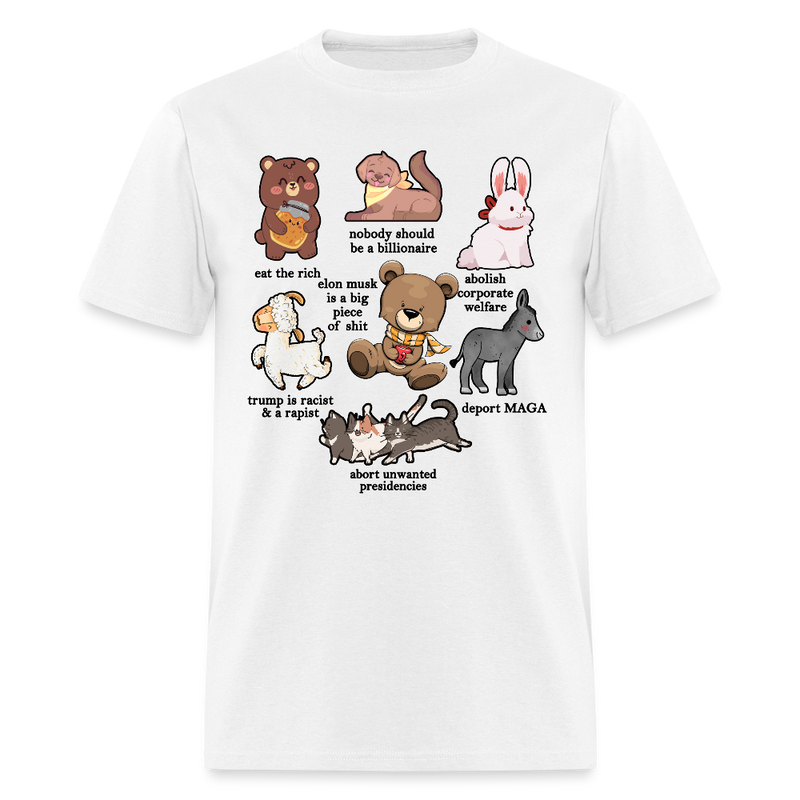 Subtle Anti Trump T Shirt - 4 - white