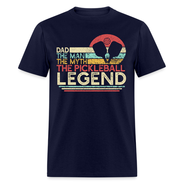 Dad The Man The Myth The Pickleball T Shirt - navy