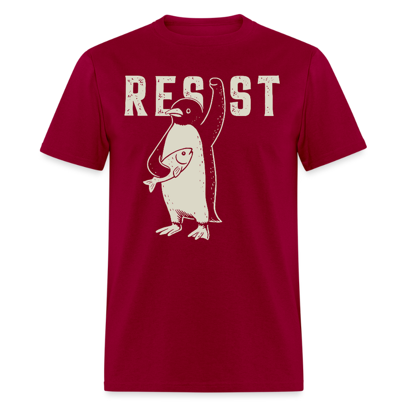 Penguin Resist T Shirt - dark red