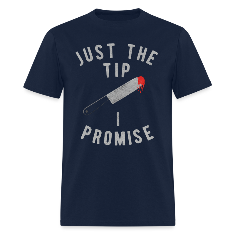Just the Tip I Promise Halloween T Shirt - navy