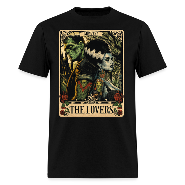 Frankenstein and The Bride Halloween T Shirt - black