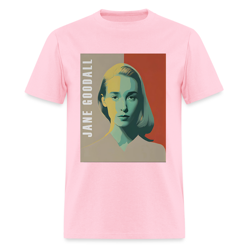 Jane Goodall Retro T Shirt - pink