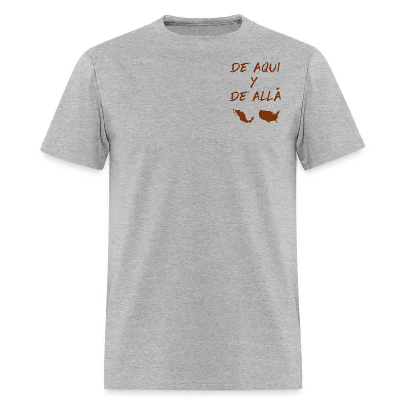De Aqui Y De Allá We Are Not Lost Between Two Worlds T Shirt - heather gray