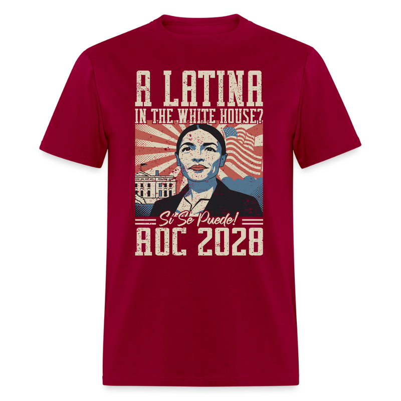 A Latina in the White House T Shirt - dark red