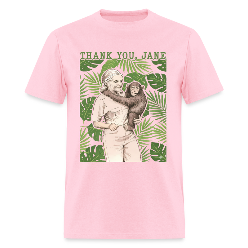 Thank You Jane Goodall T Shirt - 3 - pink