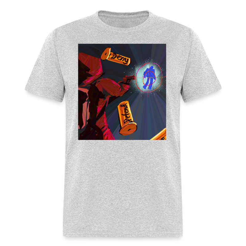 Deny Defend T Shirt - heather gray