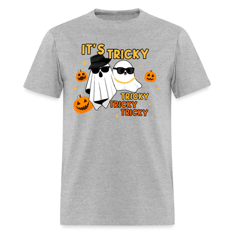 It's Tricky Tricky Tricky Halloween T Shirt - heather gray