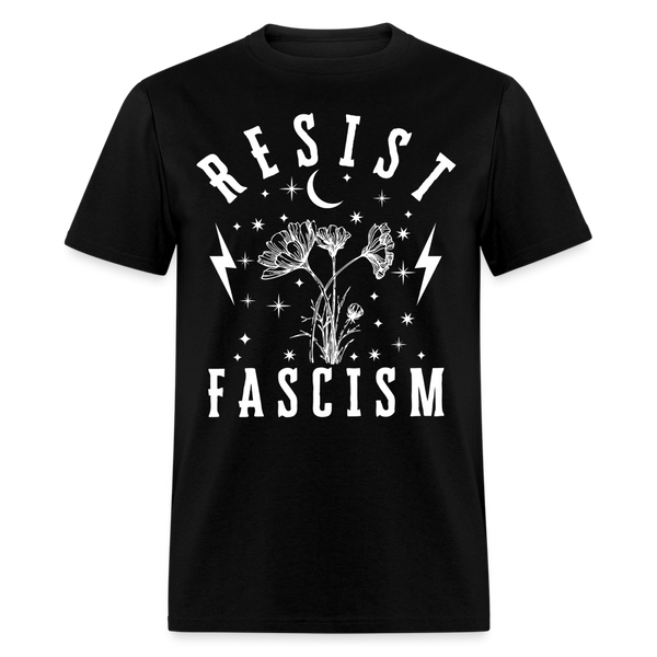 Resist Fascism T Shirt - black