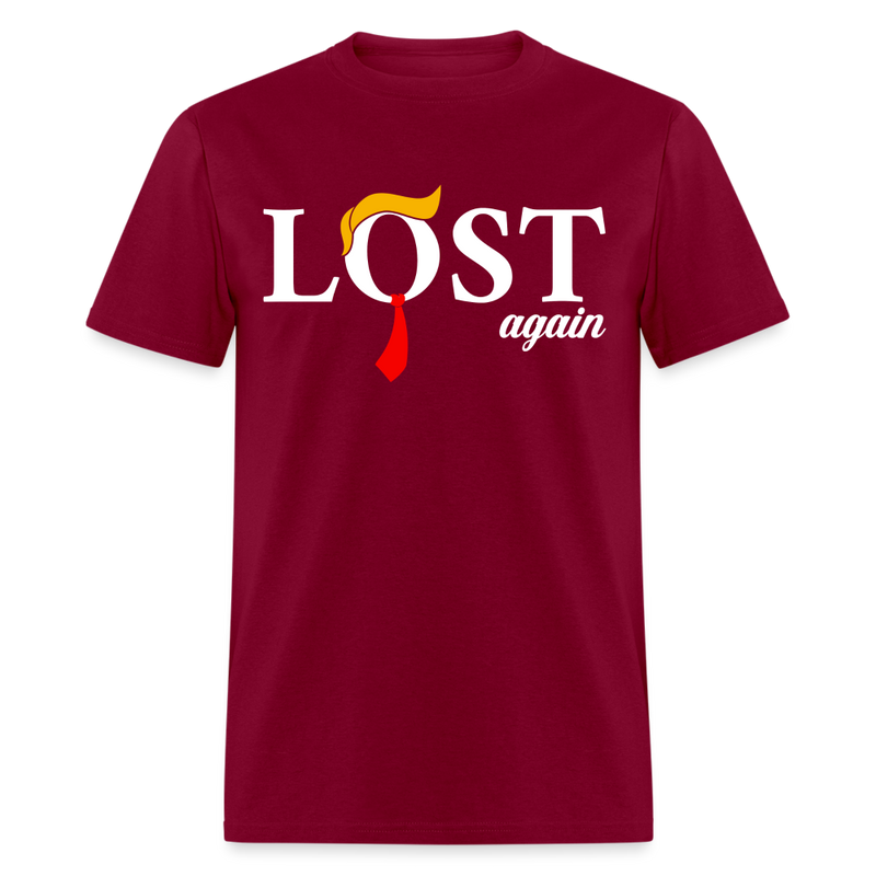 Trump Lost Again T Shirt - burgundy