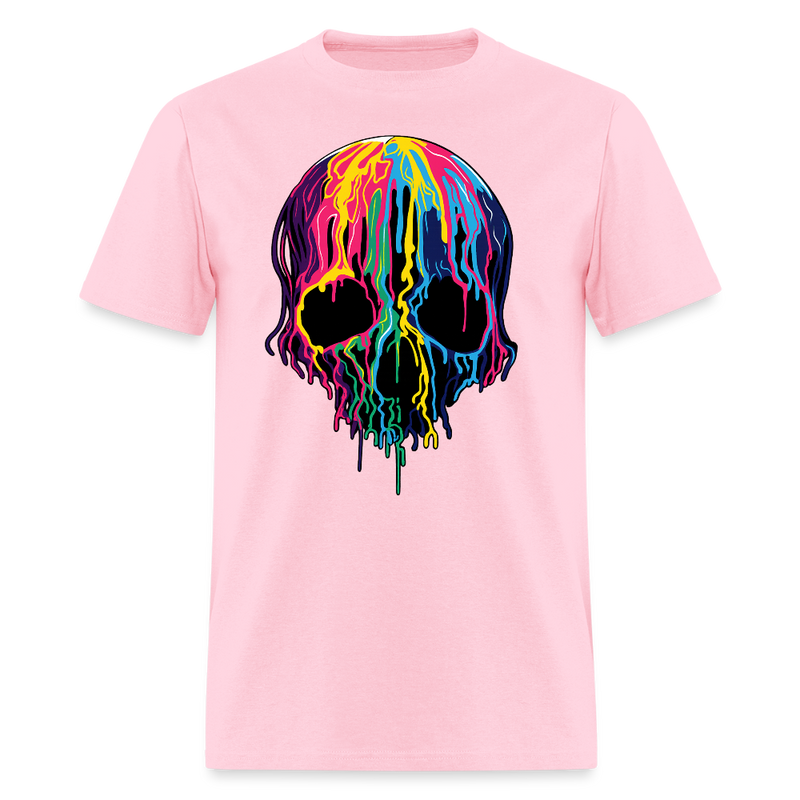 Watercolor Skeleton Halloween T Shirt - pink