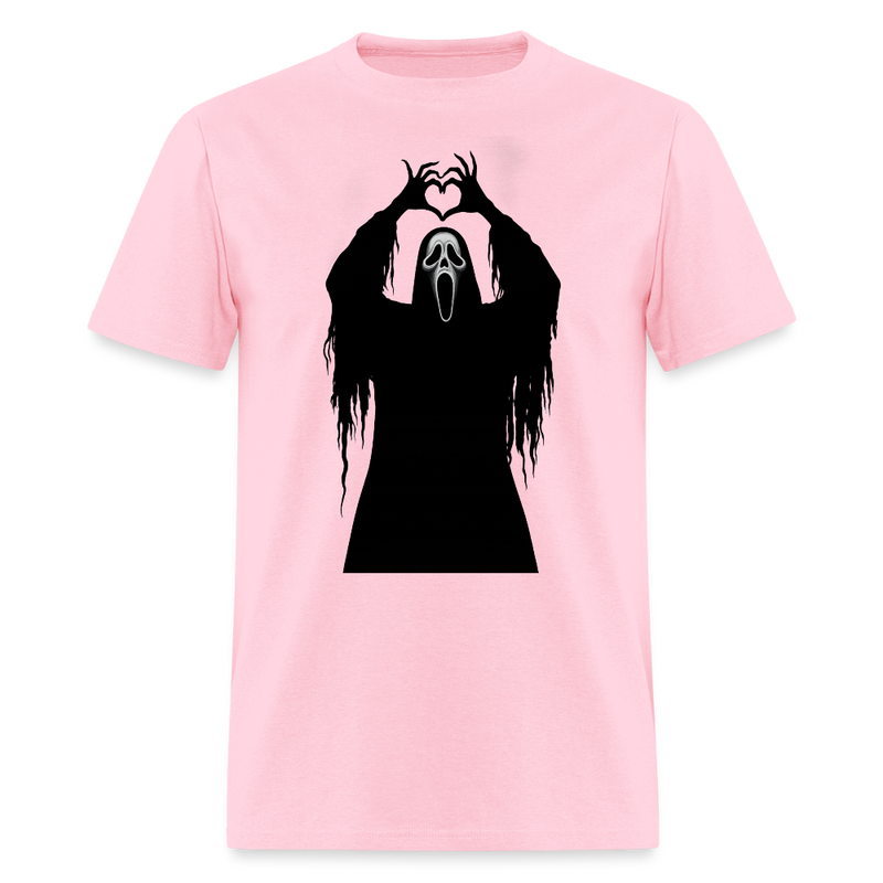 Scary Face Halloween T Shirt - pink
