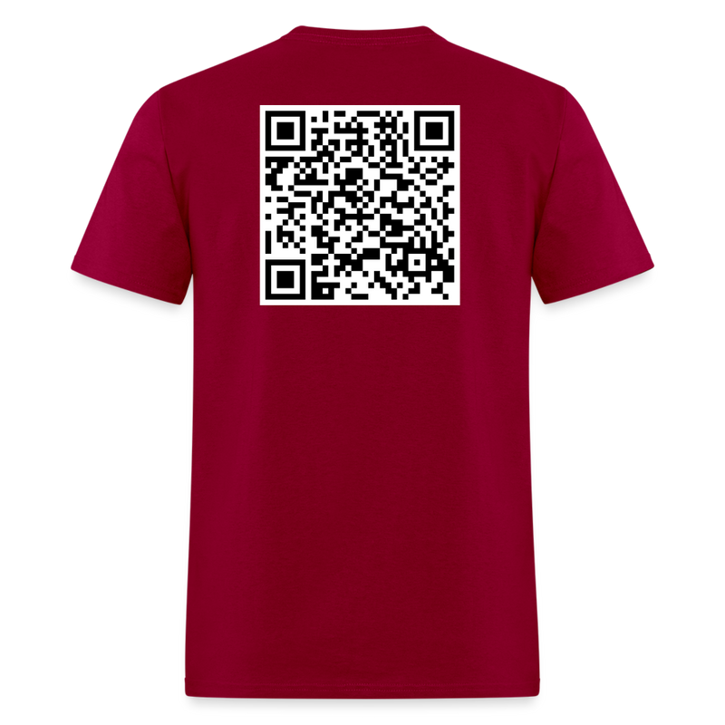 Isaiah 54:17 Verse QR Code T Shirt - dark red