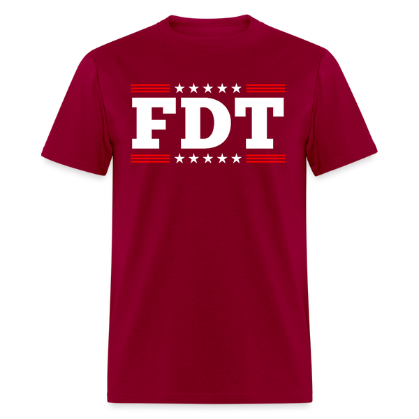 Anti Trump FDT T Shirt - 2 - dark red