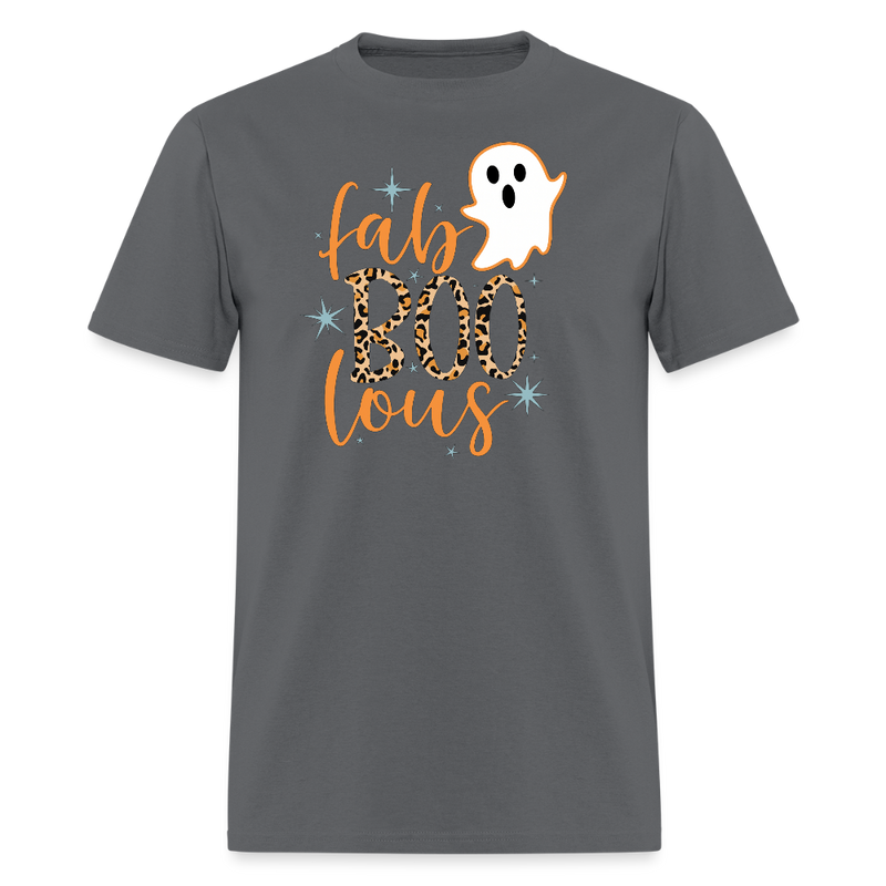 Fab Boo Lous Halloween T Shirt - charcoal
