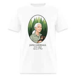 Jane Goodall 1934-2025 Legacy Of Hope T Shirt - 2 - white