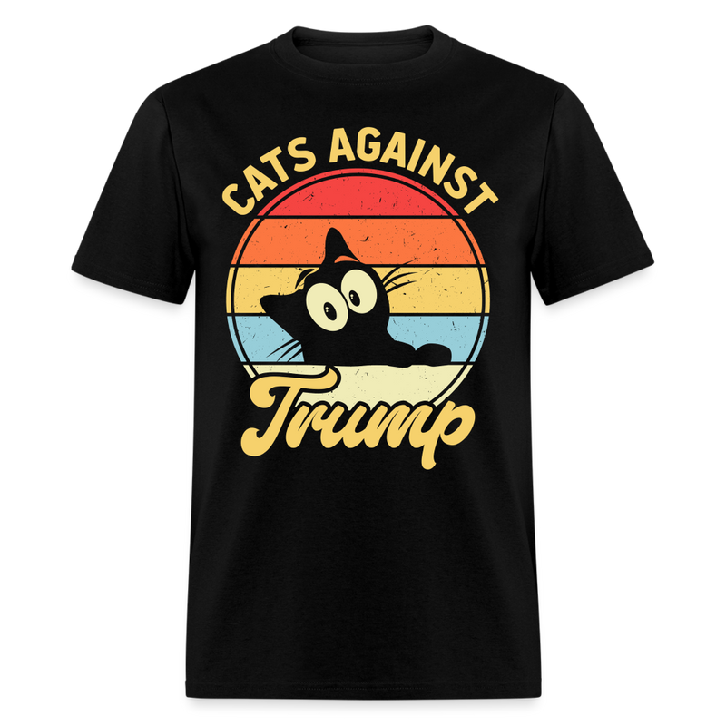 Cats Against Trump T Shirt - black