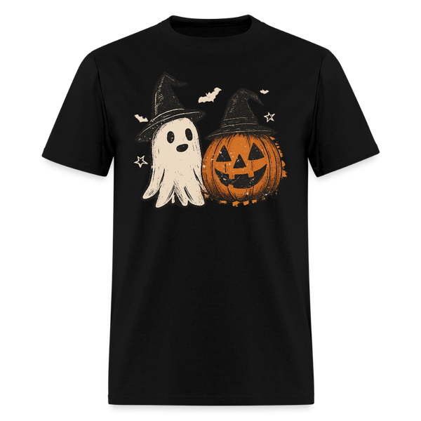 Spooky Ghost Halloween T Shirt - black