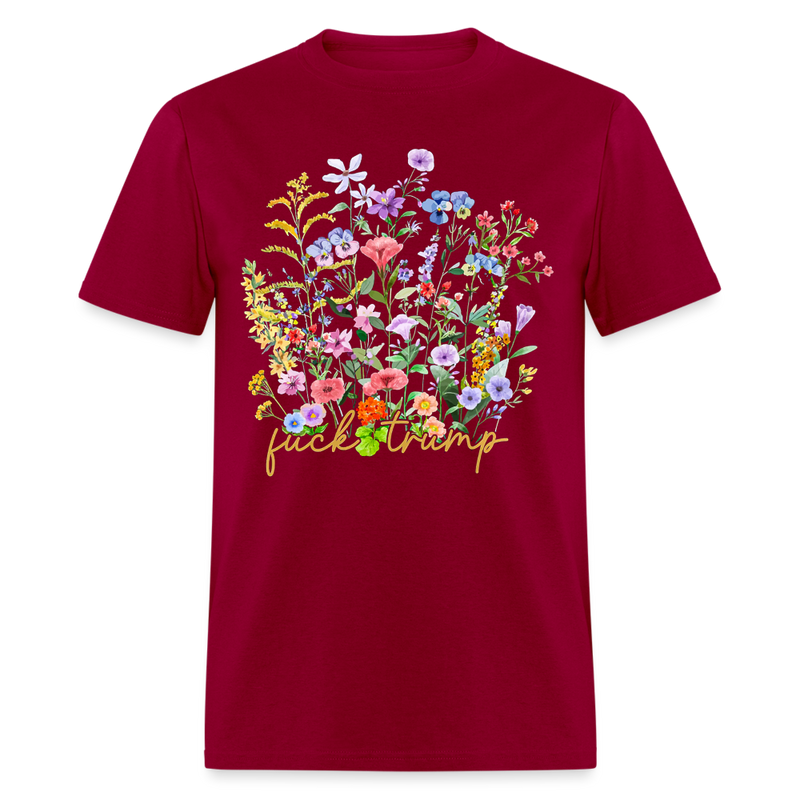 Subtle F Trump T Shirt - 3 - dark red