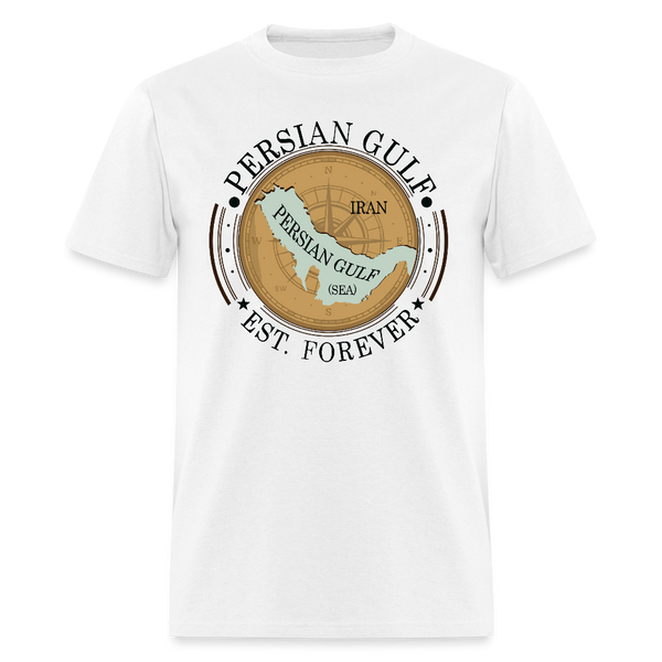 Persian Gulf Est Forever Compass T Shirt - white