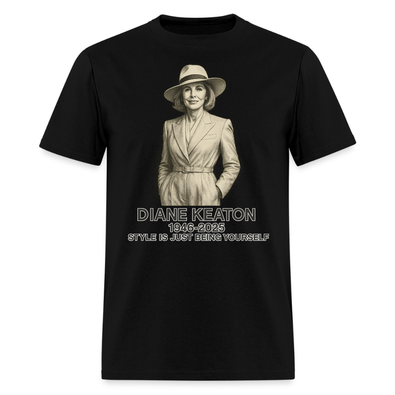 Diane Keaton T Shirt - 17 - black
