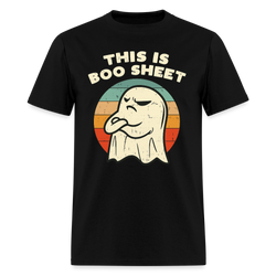 This is Boo Sheet Halloween T Shirt - black