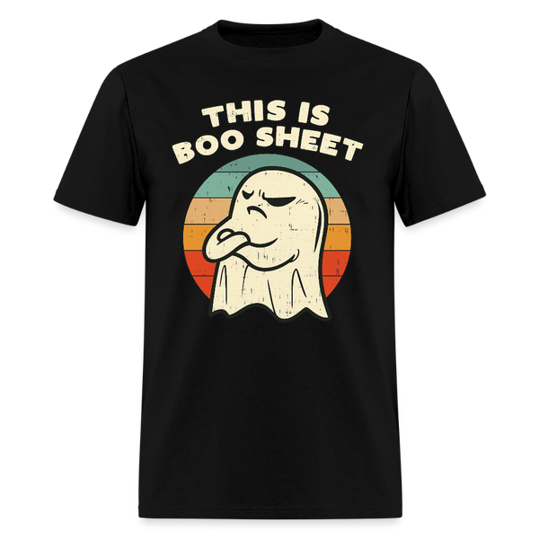 This is Boo Sheet Halloween T Shirt - black