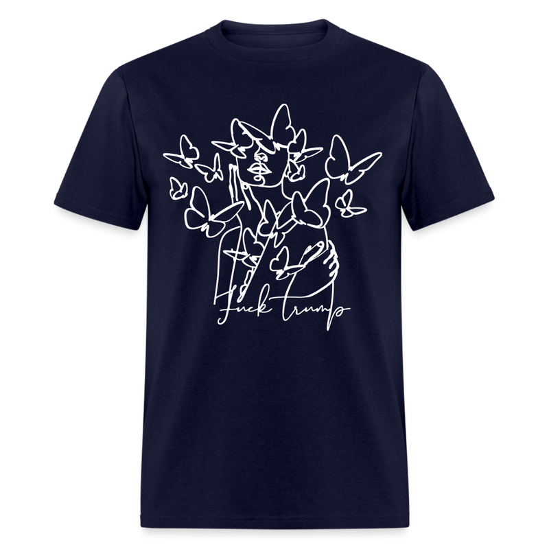 Subtle F Trump T Shirt - 2 - navy