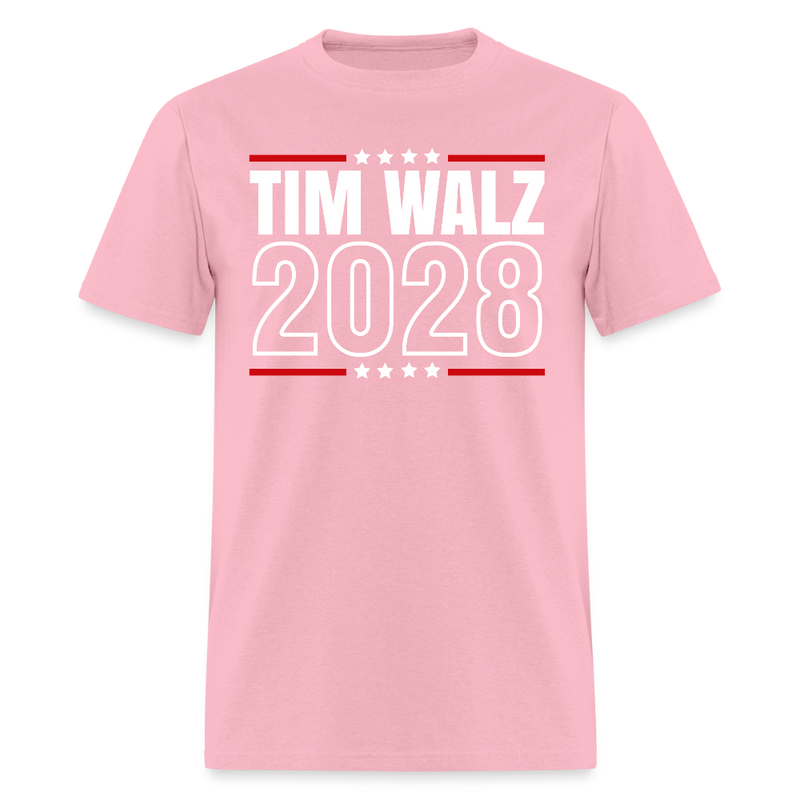 Tim Walz 2028 T Shirt - 2 - pink