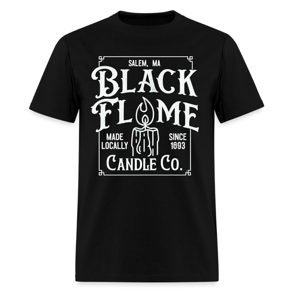 Black Flame Halloween T Shirt - black