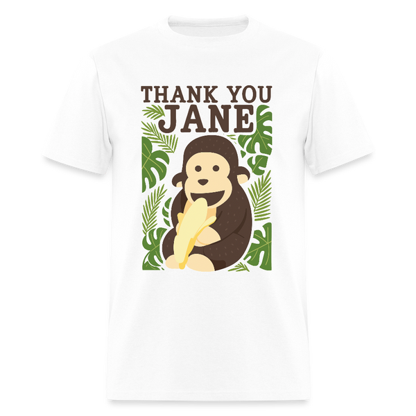 Jane Goodall Thank You Jane T Shirt - white