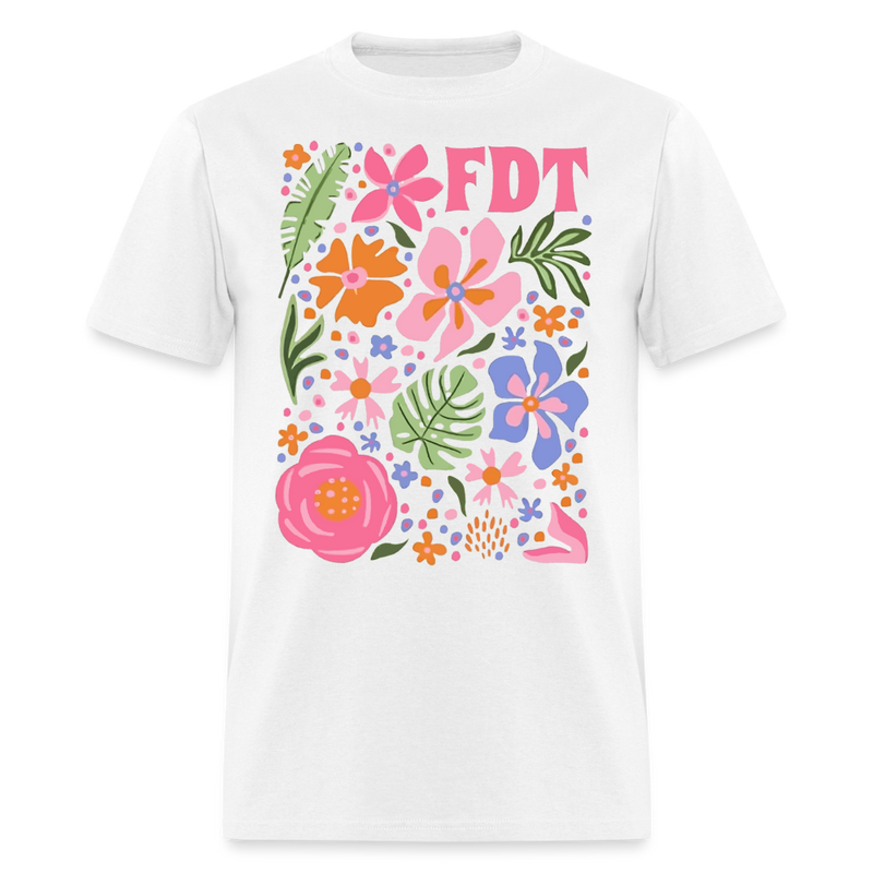 Subtle Anti Trump FDT T Shirt - white
