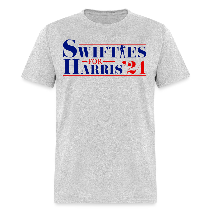 Swifties For Harris T Shirt - heather gray