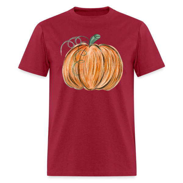 Halloween Pumkin T Shirt - dark red