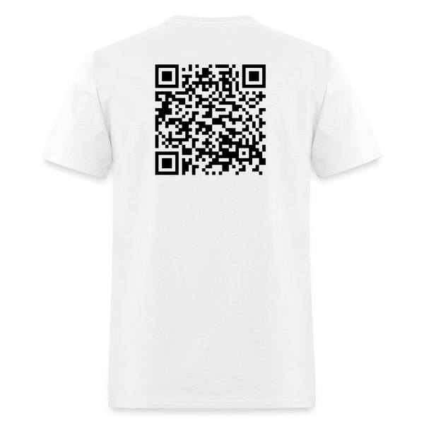 Keep Going QR Code T Shirt - white